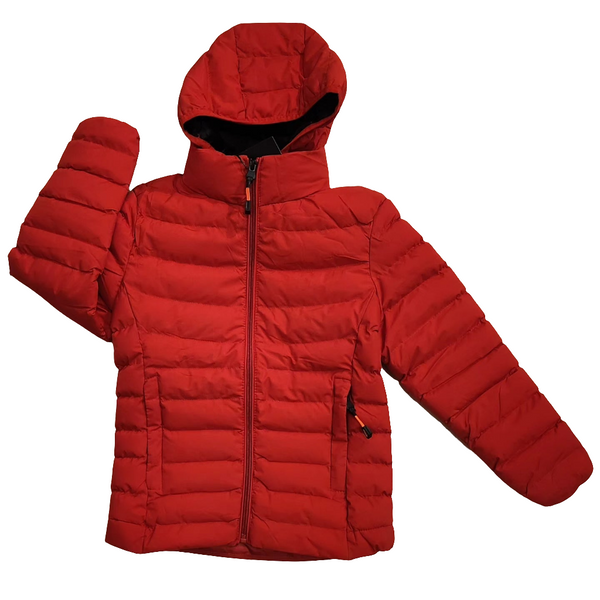 KIDS PUFFER JACKET - RED