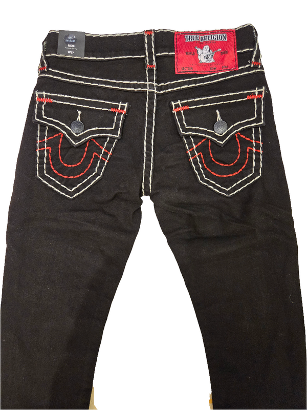 TRUE RELIGION ROCCO FLAP SUPER T 3OIN (BLACK/RED)