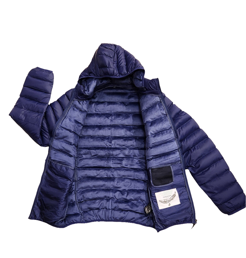 PUFFER JACKET  (BLUE)