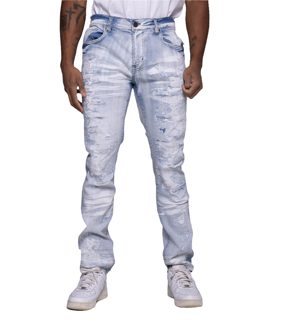 EV-330179 Men's Slim Classic Crater Denim Jeans