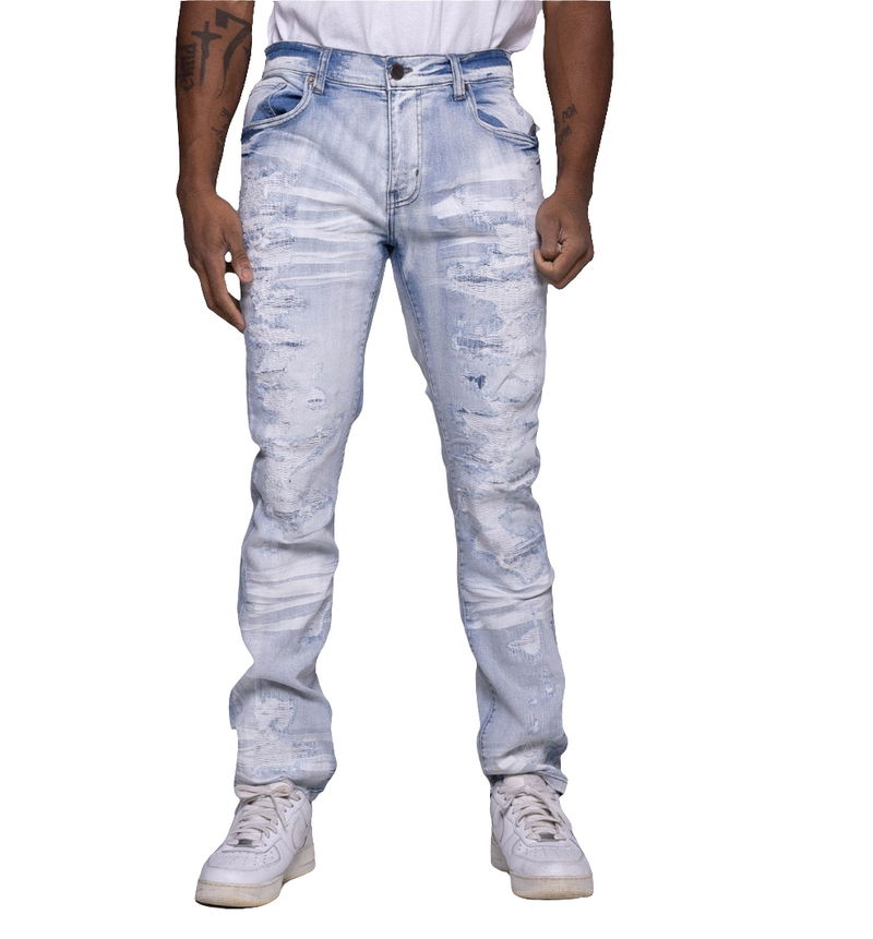 EV-330179 Men's Slim Classic Crater Denim Jeans