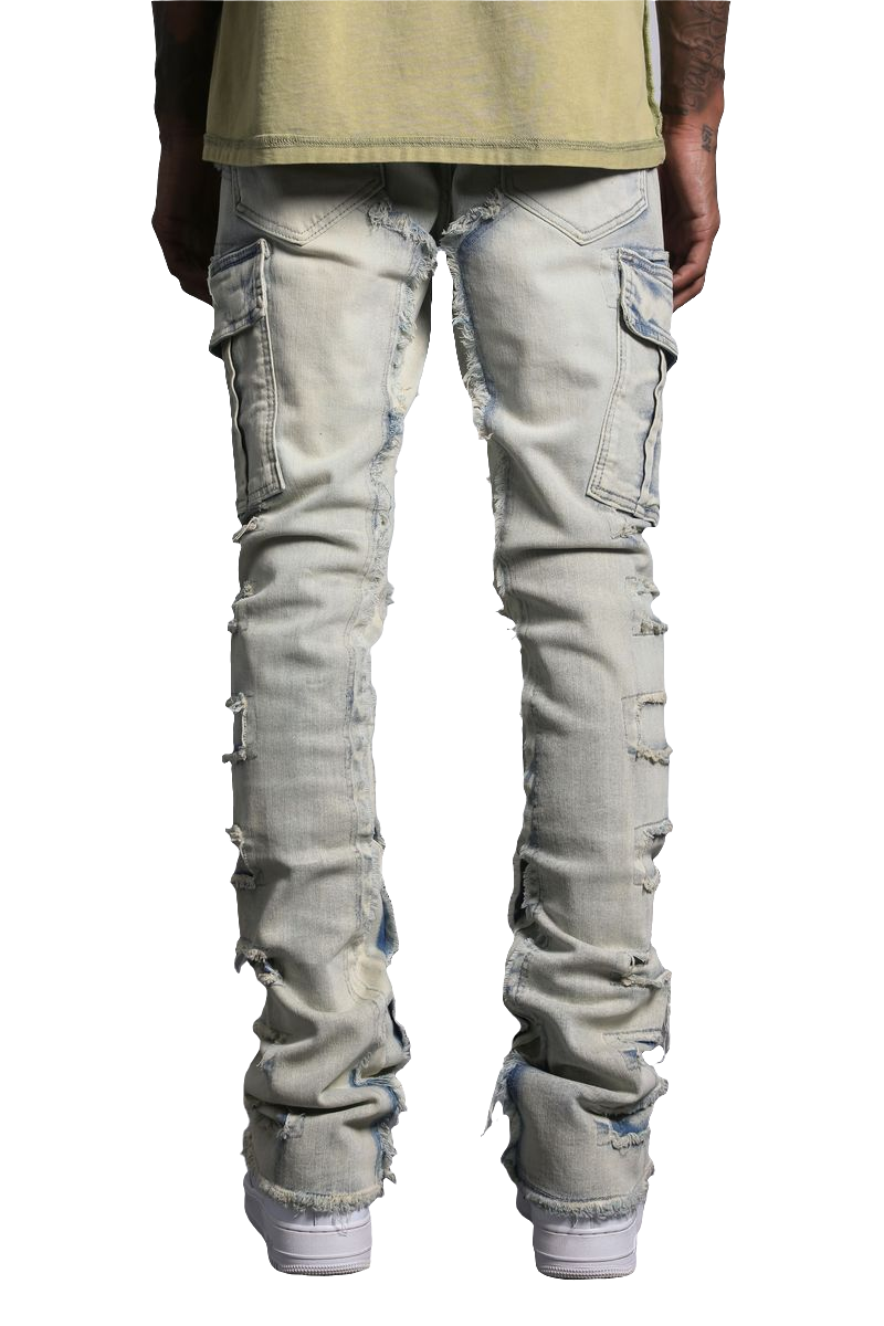 AJD3030 SANTO LT WASH (STACKED JEAN)