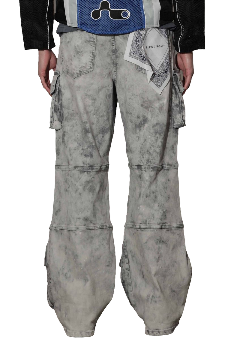 Y2K UTILITY CARGO DENIM PANTS (FRD3116GS)