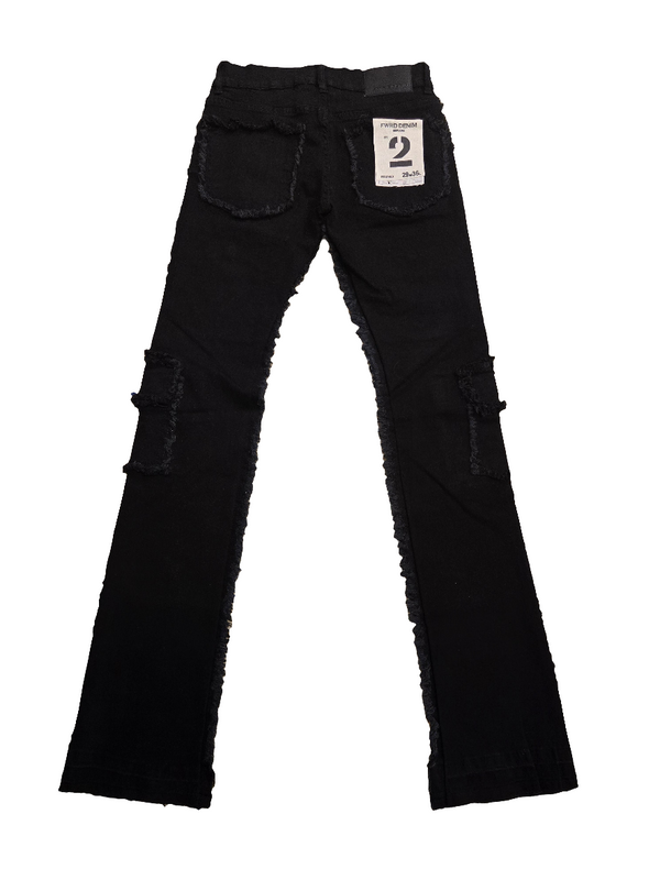 FWRD DENIM STACKED JEANS (JET BLACK)