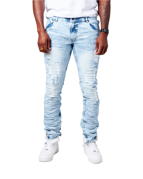 33319 Kid's WILD TIGER SLIM DENIM JEAN (ICE BLUE)