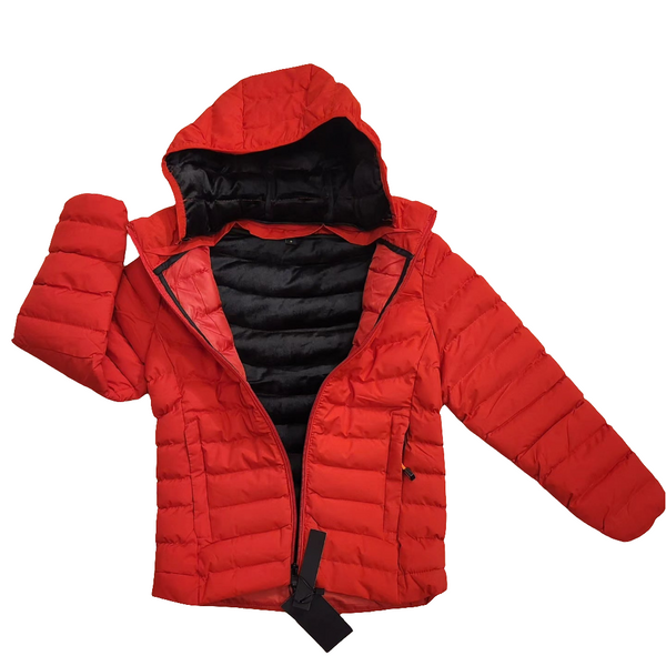 KIDS PUFFER JACKET - RED