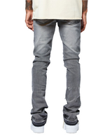 AJD3033 RIP WASHED BLACK (STACKED JEAN)