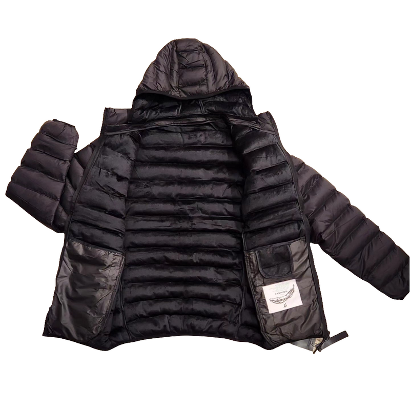 PUFFER JACKET  (BLACK)