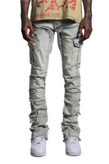 AJD3030 SANTO LT WASH (STACKED JEAN)