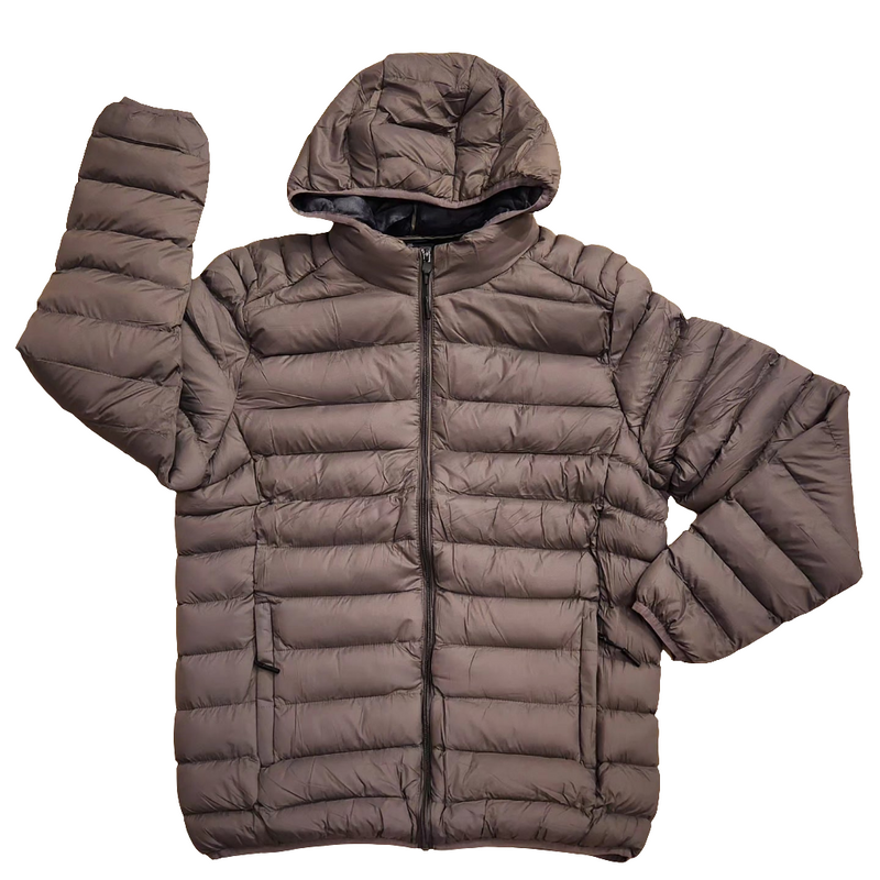 PUFFER JACKET  (GREY)