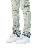 AJD3033 RIP LT WASH (STACKED JEAN)