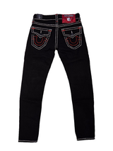 TRUE RELIGION ROCCO FLAP SUPER T 3OIN (BLACK/RED)