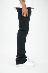 STACKED FLEECE JOGGER (BLACK)