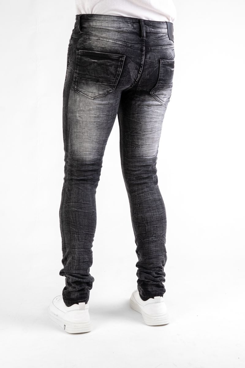 SUPER STRETCH SKINNY - BLACK (DZTR-462 BLACK)