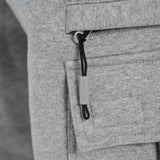 Heavyweight Basic Open Leg Cargo Sweatpants HEATHER GRAY (32PC0404)