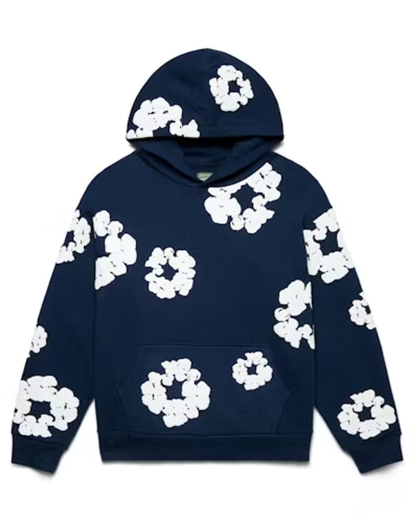 Denim Teras The Cotton Wreath Hoodie  (Navy)