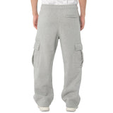 Heavyweight Basic Open Leg Cargo Sweatpants HEATHER GRAY (32PC0404)