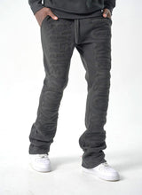 S5301, "NO RISK NO REWARD" FLEECE FLARE PANTS (S5301) BLACK/BLACK