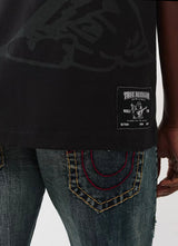 BUDDHA SHADOW LOGO TEE (JET BLACK)