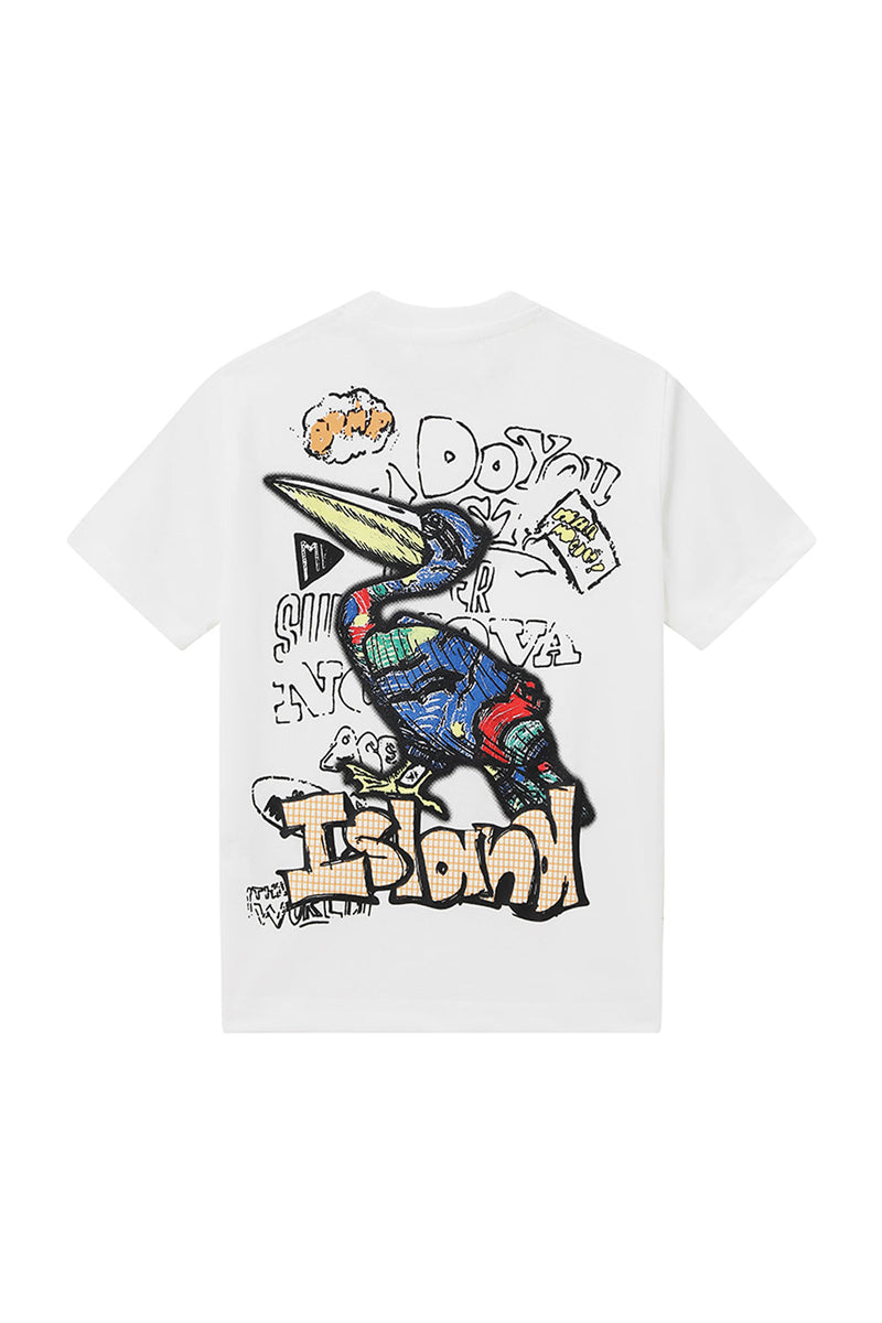 Kids Black Label "ISLAND" Crew Neck T-Shirt (Black)