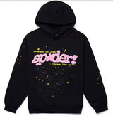 Sp5der P*NK Hoodie V2 (BLACK)