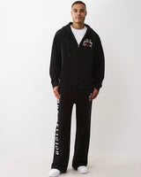 TRUE RELIGION SCRIPT LOGO ZIP HOODIE (BLACK)