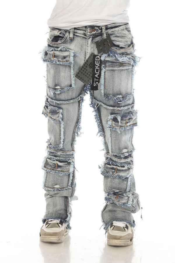 Stacked Flare 7 PKT Light Wash (7PKT - 02