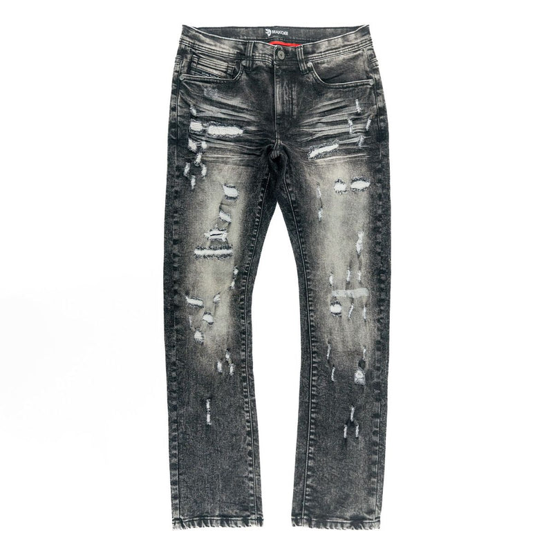 MAKOBI BIONCO JEANS BLACK WASH (M1753)