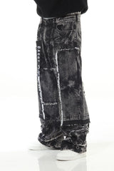 Stylo Random Wash Cute and Sewn Baggy (BLACK WASH)
