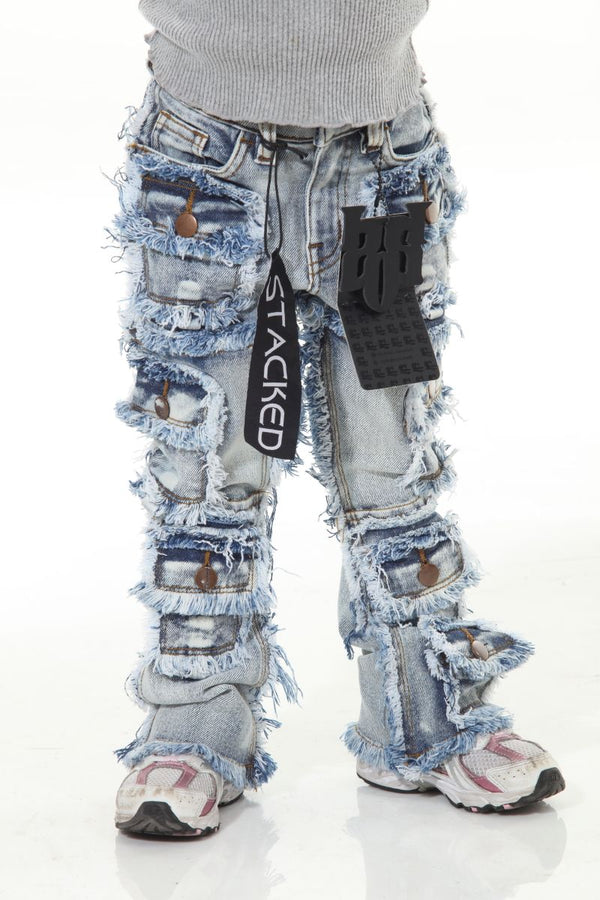 Stack Flare 7 Pkt Lt Blue (2 TO 7)
