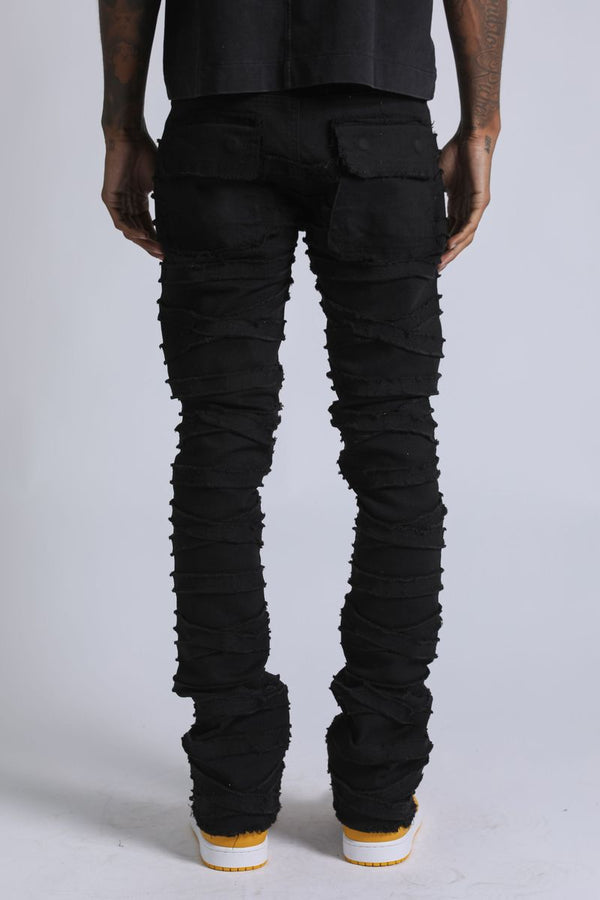 SUPPLY STACKED JEANS JET-BLACK FALCON (SPD25-8)