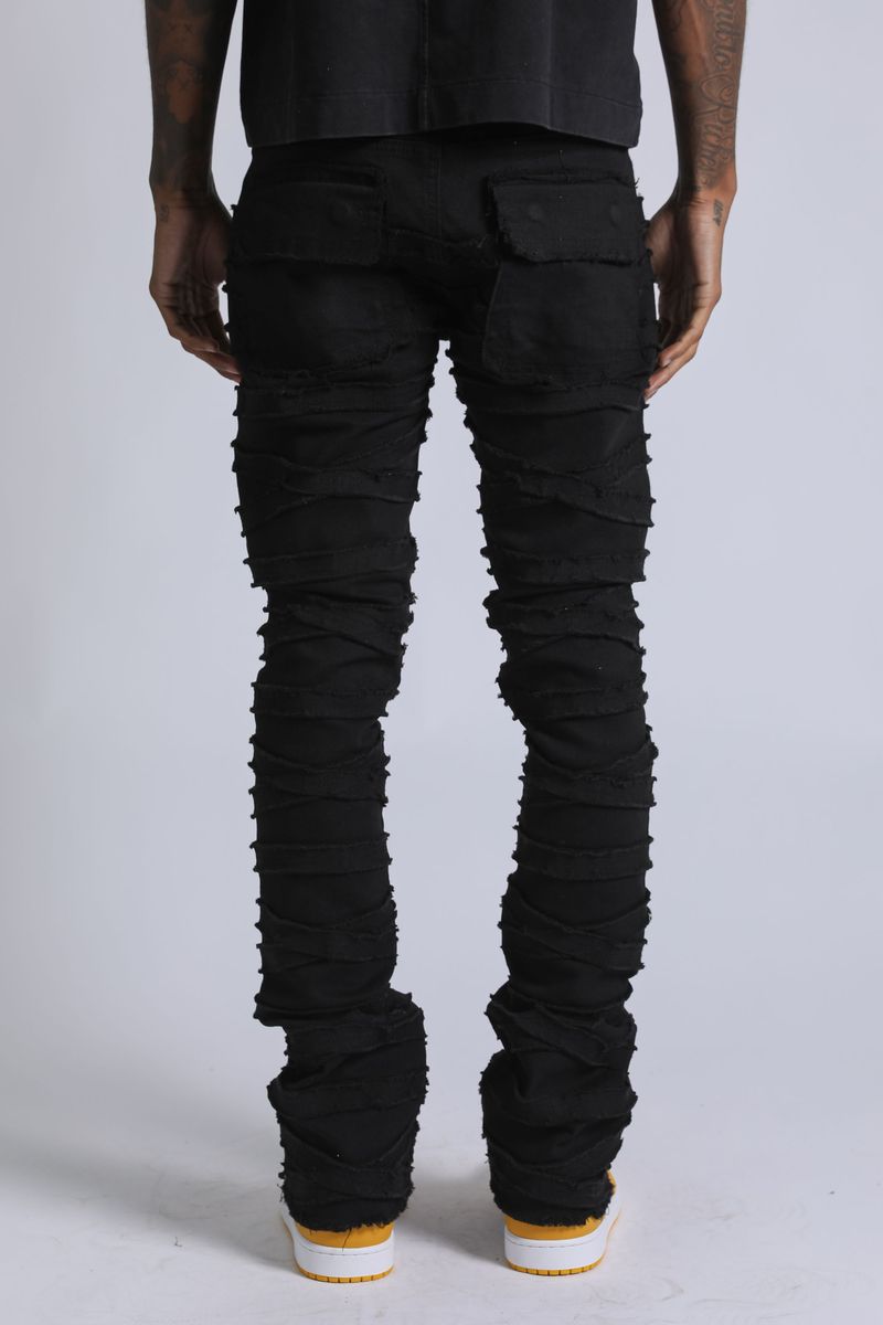 SUPPLY STACKED JEANS JET-BLACK FALCON (SPD25-8)