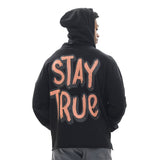 Stay Fly Cropped Hoodie BLACK