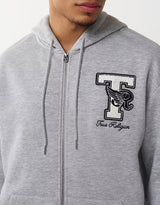 TRUE RELIGION WORLD TOUR CHAMPS ZIP UP (HEATHER GREY)