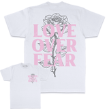 Love Over Fear - White T-Shirts