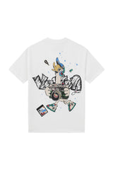 Kids Black Label "PHOTO DUCK" Crew Neck T-Shirt (White)