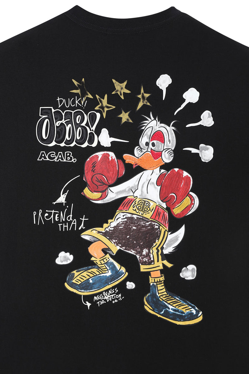Men Black Label "KNOCKOUT" T-Shirt (BLACK)