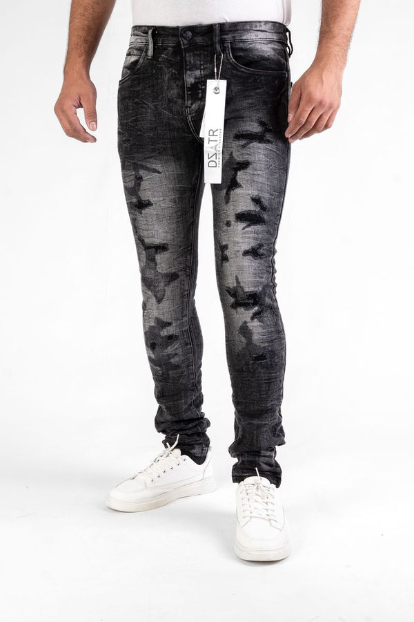 SUPER STRETCH SKINNY - BLACK (DZTR-462 BLACK)