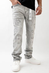 SUPER STRETCH DENIM - STRAIGHT FIT (GRAY)