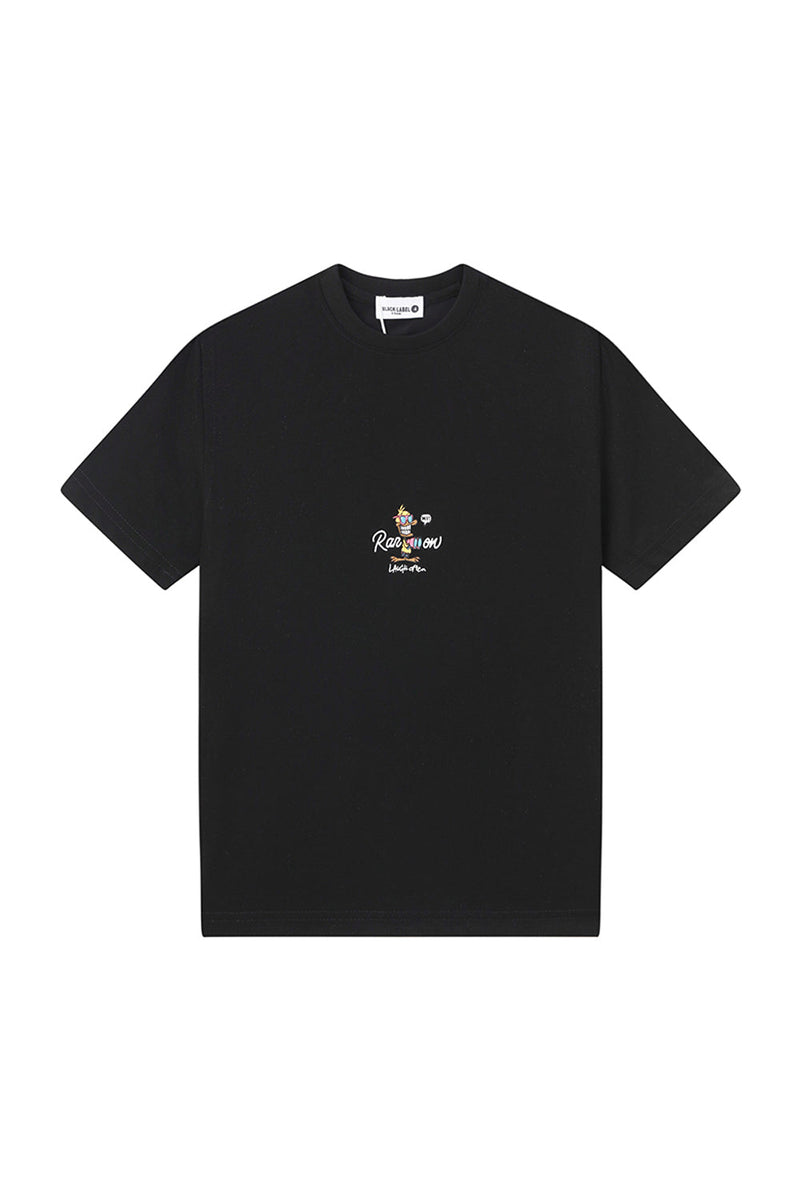 Kids Black Label "PARDON" Crew Neck T-Shirt (black)