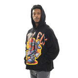 Stay Fly Cropped Hoodie BLACK