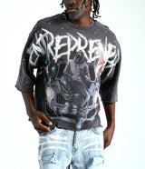 TAKER CROPPED TEE T5221, "ENTREPRENEUR" (GRAY)