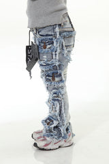 Stack Flare Boys 7 Pkt Lt Blue (8-20)