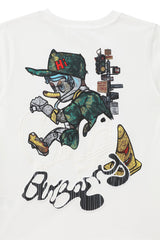 Kids Black Label "REBEL DUCK" Crew Neck T-Shirt (White)