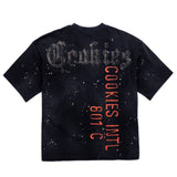 Gold Rush Distressed and Splattered Oversized Knit
