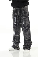Stylo Random Wash Cute and Sewn Baggy (BLACK WASH)