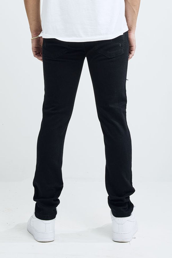 BOY'S RIP AND REPAIR DENIM (TT-50118B) JET BLACK