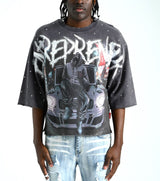 TAKER CROPPED TEE T5221, "ENTREPRENEUR" (GRAY)