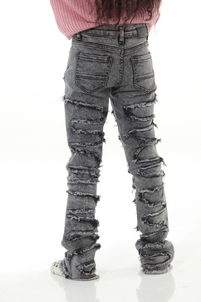 STYLO STACKED JEANS ACID WASH (SNK 2-20)