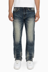 Essential Vintage Washed Straight Jeans (Sitka Blue) JP26F233